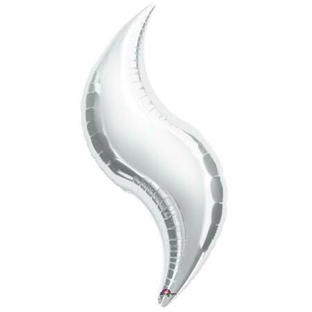 LOFTUS INTERNATIONAL 36 in. Silver Curve Balloon A1-6303